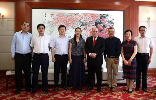 美国韦伯国际大学校长Keith Wade一行对安博·体育_安博(中国)友好访问