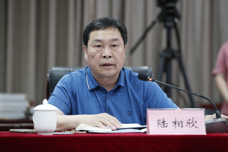 组长、周口师范学院副校长陆相欣讲话